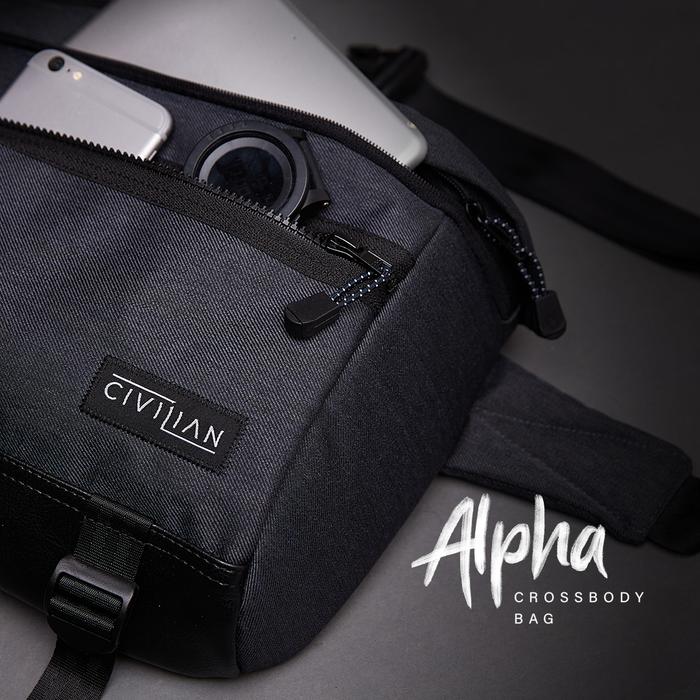 Gambar Alpha Waistbag For iPad Pro 11" / iPad Air 2019 Tablet Samsung Xiaomi - Hitam dari Civilian Store ID undefined Tokopedia