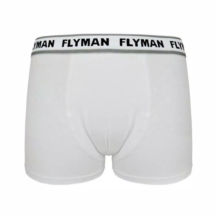 Gambar Flyman Celana Dalam Boxer Pria 1 Pc Modal Fabric FM 3056 uk M - Putih dari hokky shops undefined Tokopedia