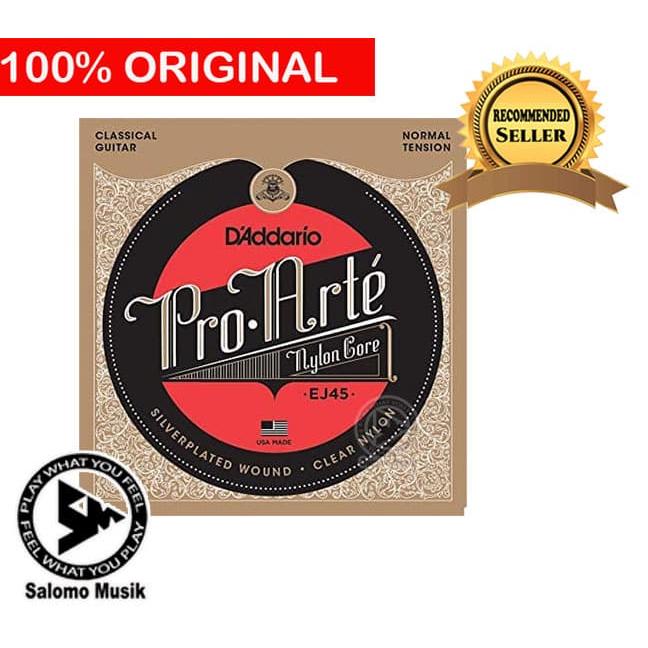 Gambar senar gitar klasik clear & black nylon ej45 / ej49 d addario - EJ-45 dari Salomo Musik undefined Tokopedia