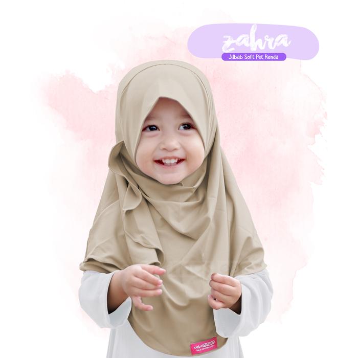 Gambar Jilbab Cutemoslem Zahraa- Jilbab Jersey Anak L - Mocca dari Cutemoslem Store undefined Tokopedia