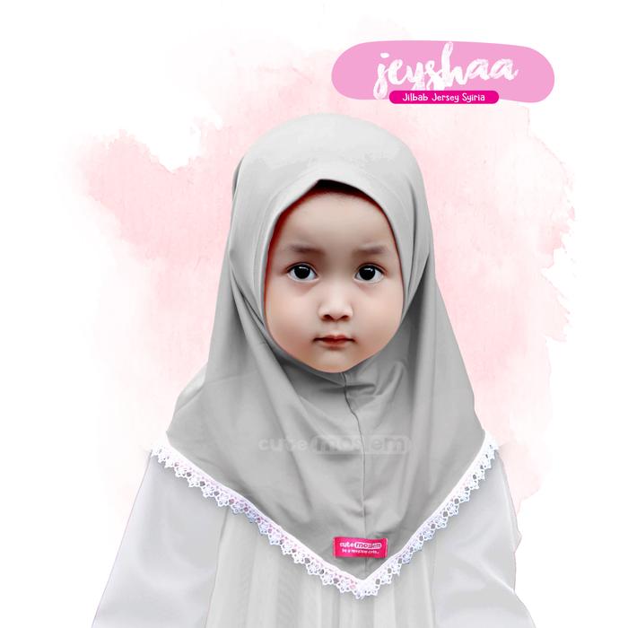 Gambar Jilbab Cutemoslem Jeyshaa- Jilbab Jersey Baby XS - Abu muda, XS dari Cutemoslem Store undefined Tokopedia