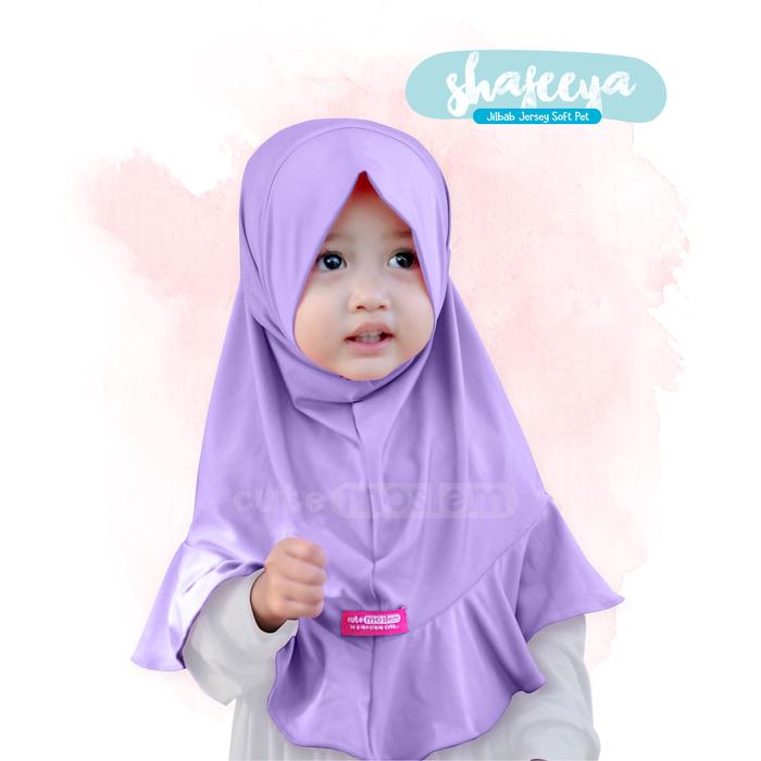Gambar Jilbab Cutemoslem Shafeeya- Jilbab Jersey Anak M - Ungu muda, M dari Cutemoslem Store undefined Tokopedia