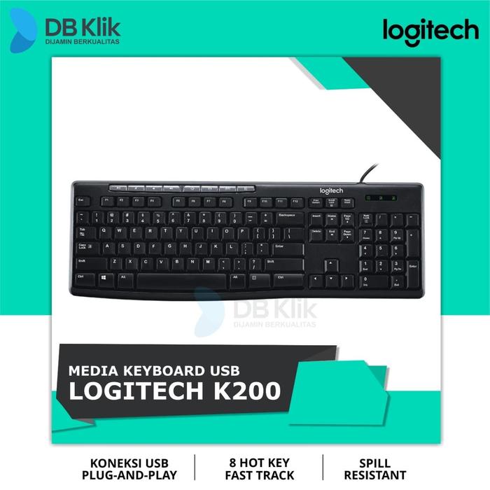 Keyboard Logitech K200 USB - Logitech Keyboard K 200 USB