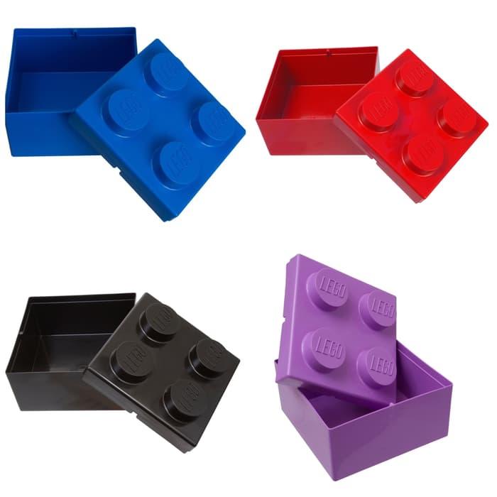 Gambar Lunch Box 2x2 Lego knob Storage Many Colors Red Blue Purple Black - Merah dari Toyz Project undefined Tokopedia