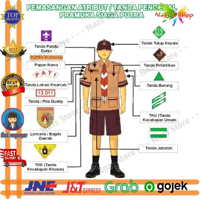 Jual Atribut Tanda Pengenal Pramuka Siaga Putra Tanda Lokasi Jakarta Selatan Anas Cellular Tokopedia