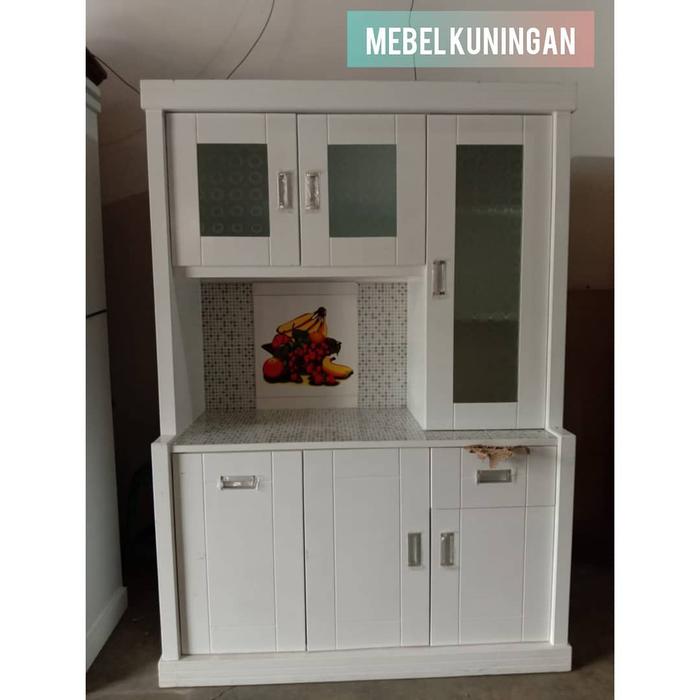Gambar gratis ongkir lemari piring pintu 3 dari aat jaya mebel undefined Tokopedia