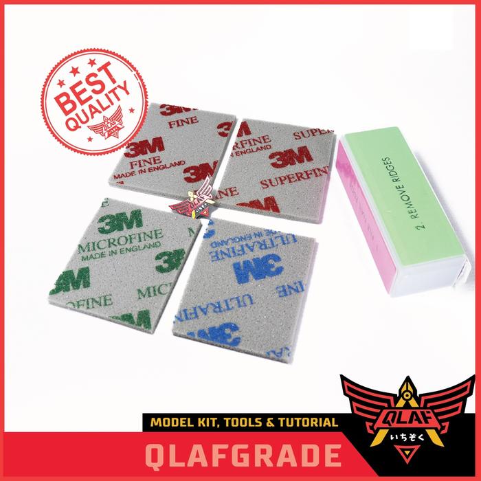 Gambar 3M Sanding Sponge SET + POLISHER - Amplas polish Gundam Model Kit Tool dari Wahkhilaf undefined Tokopedia