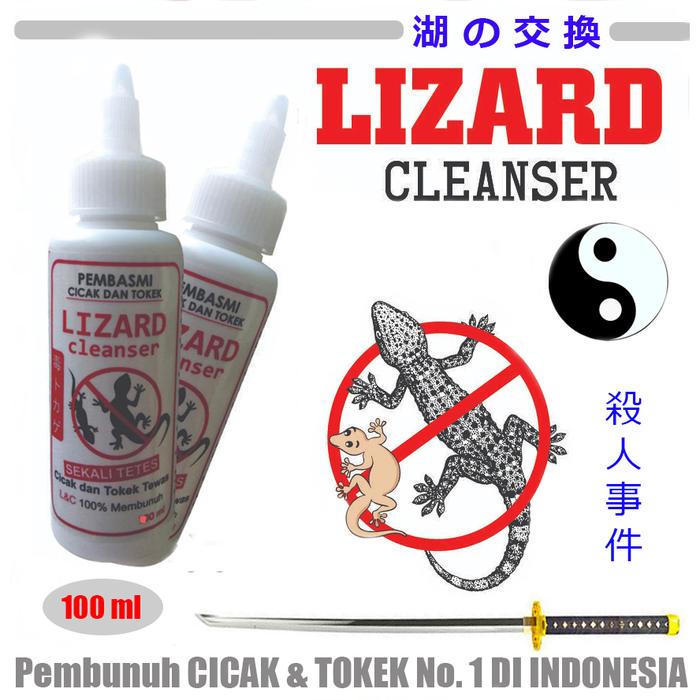 Gambar PEMBUNUH CICAK DAN TOKEK TERCEPAT " LIZARD CLEANSER " - LIZARD 100 ML dari BASMATI undefined Tokopedia