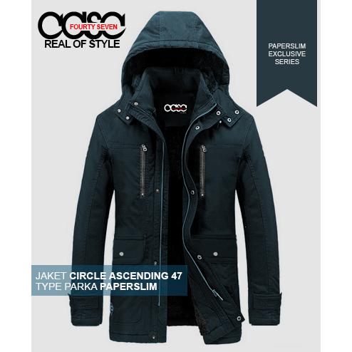 Gambar Promo! Jaket Tebal Musim Dingin Pria Wanita CASC Parka Paperslim Army - Biru Navy, S dari Anugerah Fashion Ind undefined Tokopedia