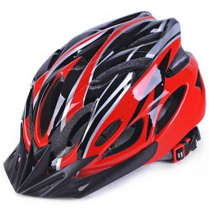 Gambar Helm Sepeda Bahan PC+EPS Ultra Ringan dengan 18 Lubang Udara - Merah dari Avelioo undefined Tokopedia