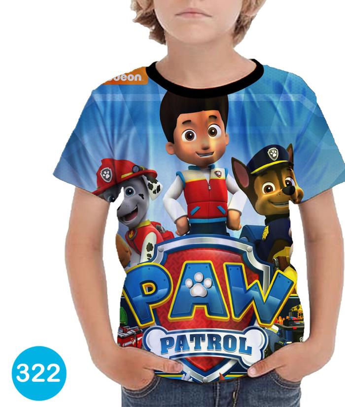 Gambar Kaos PAW Patrol 3D Kartun Printing 3D Anak Cowo #322 - No.0 (0-1 thn) dari Kaos Printing Store_NEW undefined Tokopedia
