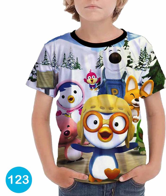 Gambar Kaos Pororo the Little Penguin Kartun Printing 3D Anak Cowo #123 - No.0 (0-1 thn) dari Kaos Printing Store_NEW undefined Tokopedia