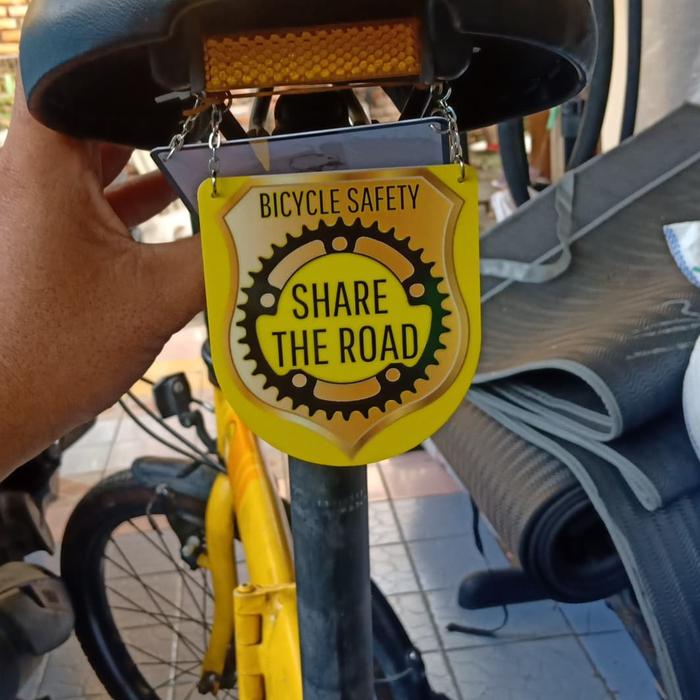 Gambar Board Sadel Sepeda,tag sadel sepeda,peneng aksesoris sepeda - Share The Road dari Diks Adventure undefined Tokopedia