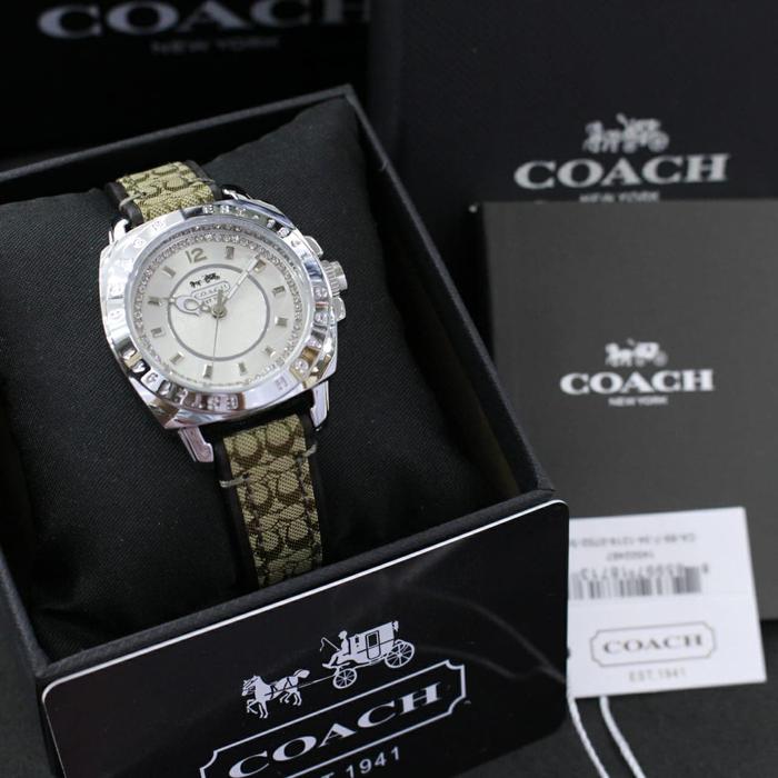 coach boyfriend watch silver