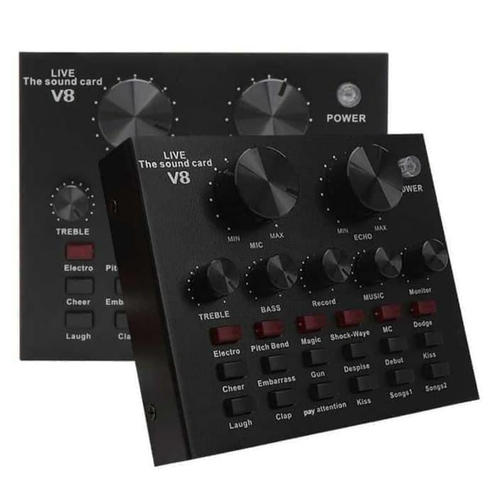 Gambar Sound card V8 Mixer SoundCard V8 MIXER Audio USB External Soundcard dari mix acc888 undefined Tokopedia