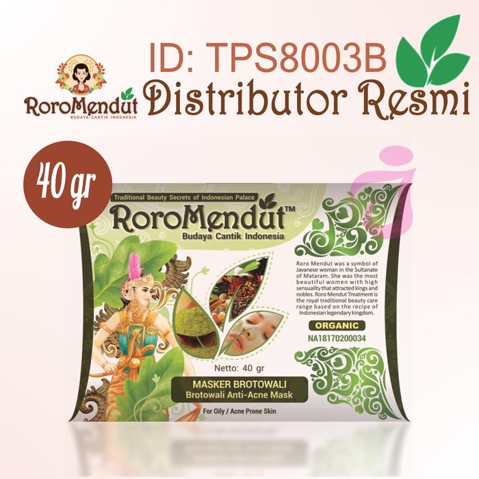 Gambar RORO MENDUT MASKER BROTOWALI 40GR - treatment jerawat sebum berlebih dari Jocelyn_NEW undefined Tokopedia