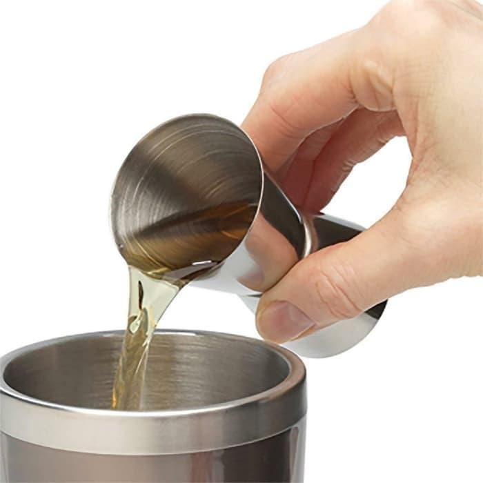 Gambar Gelas Ukur Stainless 2in1 25ml 50ml Gelas Takar Barista Bartender dari KIOZ ORENZ undefined Tokopedia