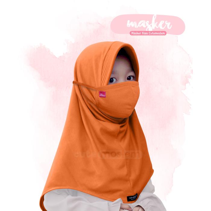 Gambar Masker Cutemoslem-Masker Kain Double Layer - Orange dari Cutemoslem Official Store undefined Tokopedia