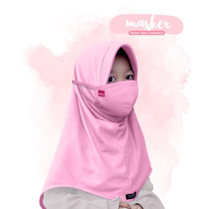 Gambar Masker Cutemoslem-Masker Kain Double Layer - Pink muda dari Cutemoslem Official Store undefined Tokopedia