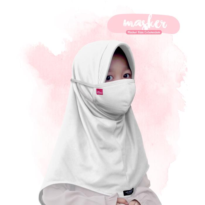 Gambar Masker Cutemoslem-Masker Kain Double Layer - Putih dari Cutemoslem Official Store undefined Tokopedia