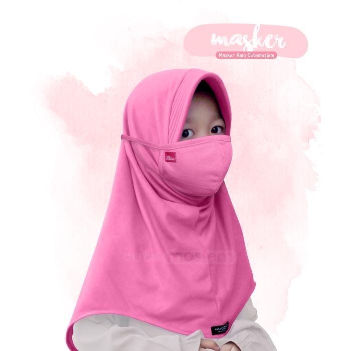 Gambar Masker Cutemoslem-Masker Kain Double Layer - Pink sedang dari Cutemoslem Official Store undefined Tokopedia