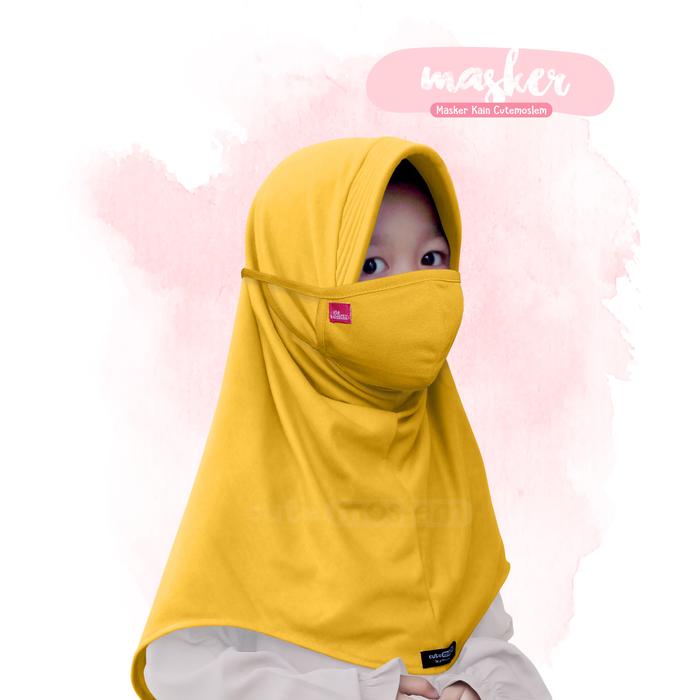 Gambar Masker Cutemoslem-Masker Kain Double Layer - Kuning tua dari Cutemoslem Official Store undefined Tokopedia