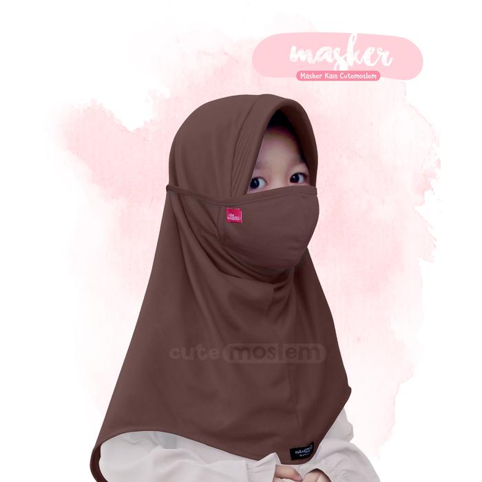 Gambar Masker Cutemoslem-Masker Kain Double Layer - Coklat tua dari Cutemoslem Official Store undefined Tokopedia