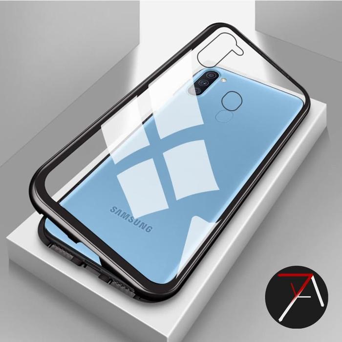 Gambar Samsung Galaxy M11 Magnetic Case Metal Glass Back Cover Casing 2 in 1 - Silver, Samsung M11 dari 17 Agustus Case undefined Tokopedia