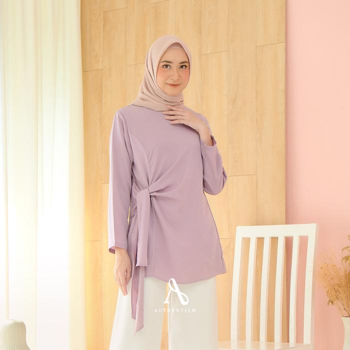Gambar CLAIRE BLOUSE AUTHENTISM BASIC SERIES CREPE - LAVENDER dari Authentism_NEW undefined Tokopedia
