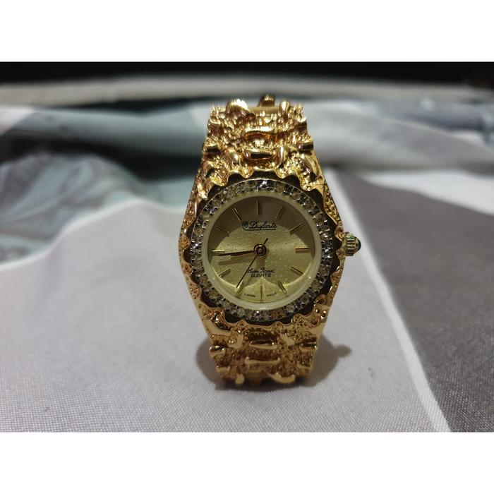 Jam Tangan Du Fonte Lucien Piccard Ladies Watch Gold Tone Easy