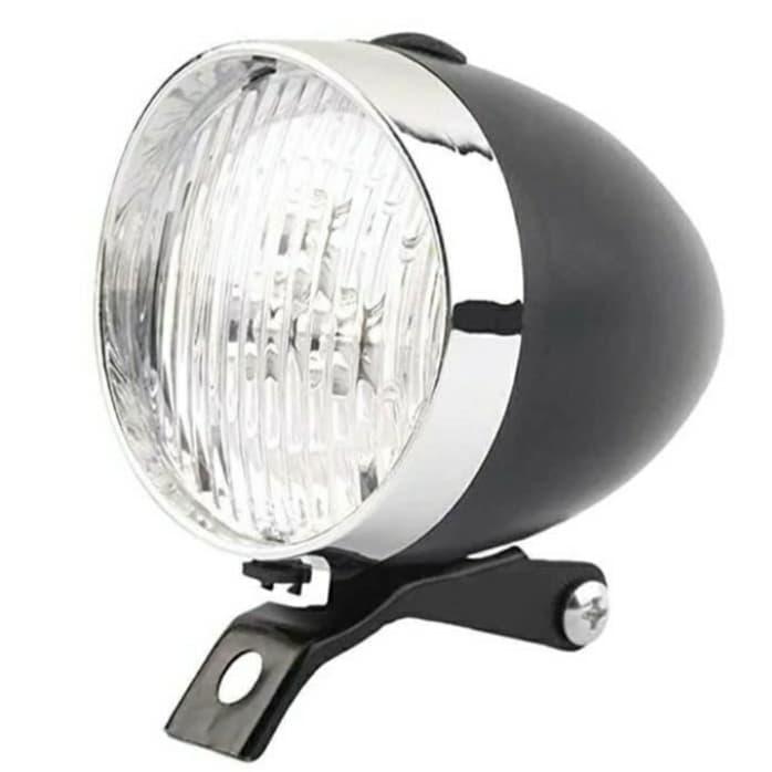 Gambar Lampu Sepeda Antik Lampu Led Sepeda Ontel - Hitam dari MAJU BEKASI undefined Tokopedia