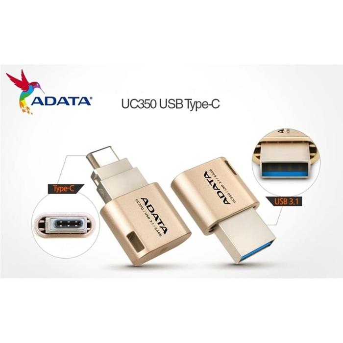 Gambar Flashdisk Adata OTG Type C 16GB UC350 dari CentralComp_NEW undefined Tokopedia