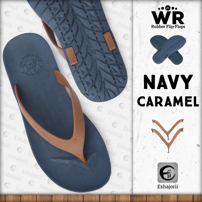 Gambar Sandal Jepit Sandal Pria Sandal Flip Flop CAMOU - WR Biru/Karamel - NavyCaramel, 44 dari Eshajorii undefined Tokopedia