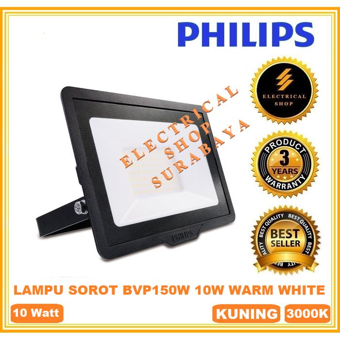 Gambar PHILIPS LAMPU SOROT BVP150 10W LED 8 KUNING FLOOD LIGHT BVP131 10 WATT dari Electrical.Shop undefined Tokopedia