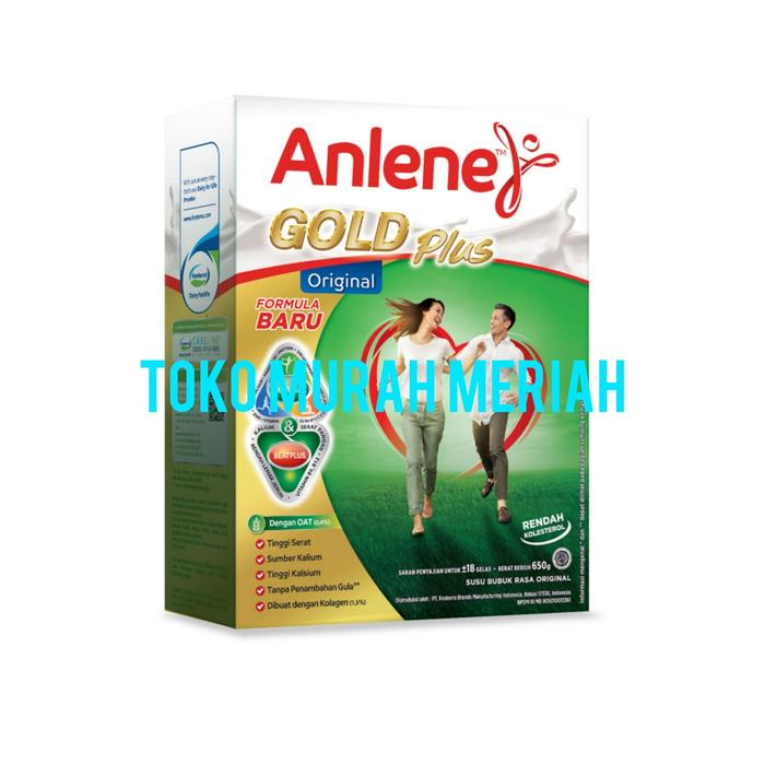 Gambar ANLENE SUSU BUBUK GOLD ORIGINAL BOX 650G dari toko murah meriah. undefined Tokopedia