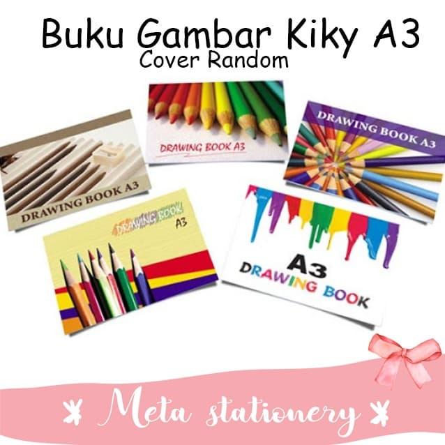 Gambar Buku Gambar / Drawing Book Kiky uk A3 (Motif RANDOM) dari Meta Stationery undefined Tokopedia