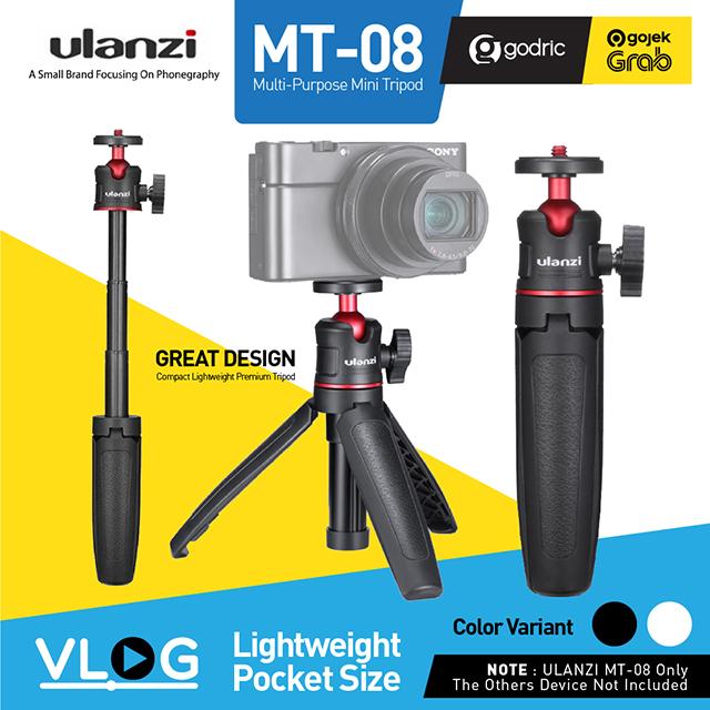 Gambar ULANZI MT-08 Mini Extension Pole Tripod Mirrorless Camera & Smartphone - BLACK dari G-Rex undefined Tokopedia