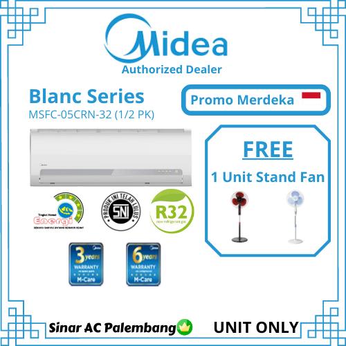 Jual Ac Midea 1 2 Pk Msbc 05crn1 Standard Freon R410a Putih Kota Palembang Sinar Ac Palembang 