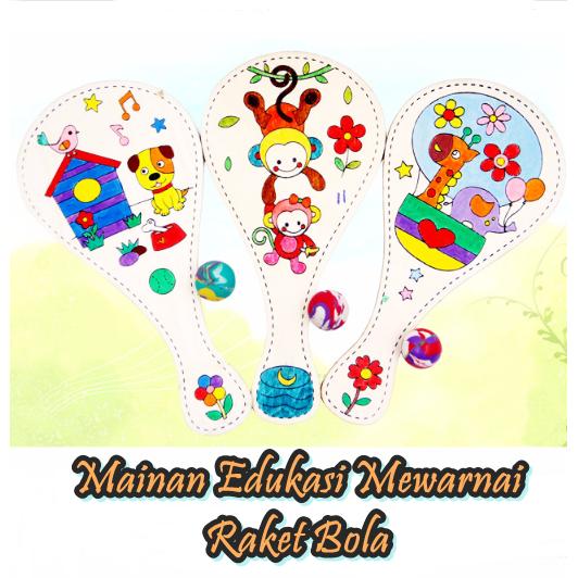 Gambar Mainan Edukasi DIY Mewarnai Raket Bola - random dari Origami Stationery undefined Tokopedia