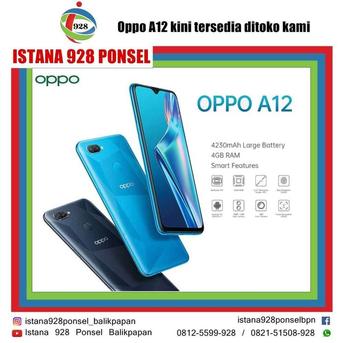 Jual Oppo A12 3 12 Biru Muda Kota Balikpapan Istana 928 Ponsel Tokopedia