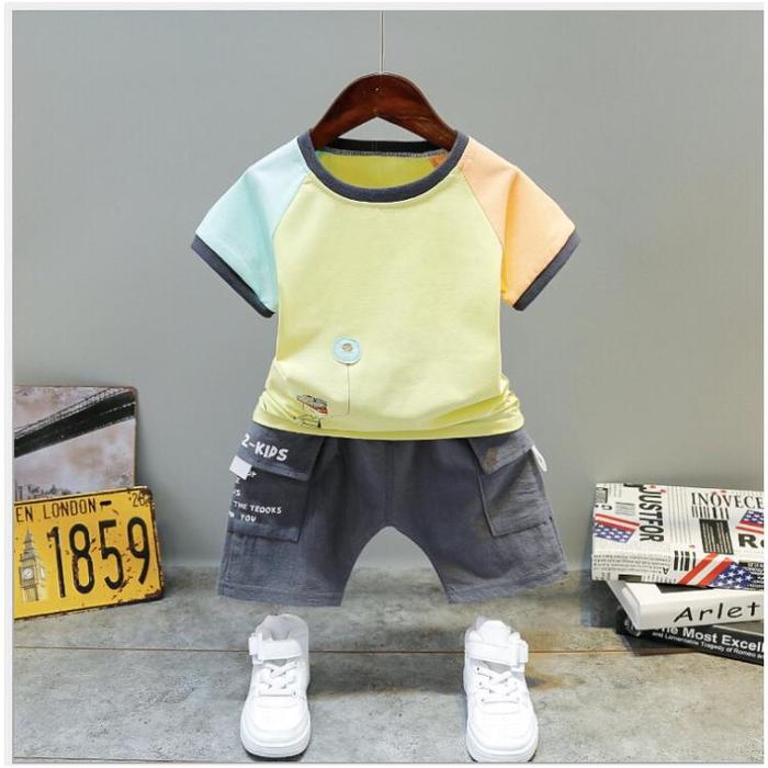 Gambar Baju Setelan Anak Laki-Laki Import, Baju Anak Import - Kuning, S dari Fath FashionStore undefined Tokopedia