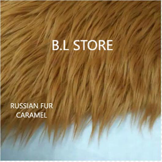 Gambar PROMO SPESIAL !!! - Russian Fur White - Karpet Bulu Putih Kekinian - Caramel, 50cm x 100cm dari Home Decor B.L Store undefined Tokopedia