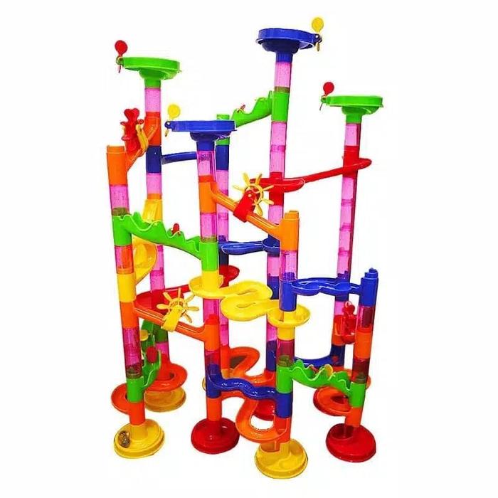 Gambar Tseloop-M58 Mainan Marble Run Block 105PCS Mainan Anak DIY Seluncuran dari Tseloop Mall undefined Tokopedia