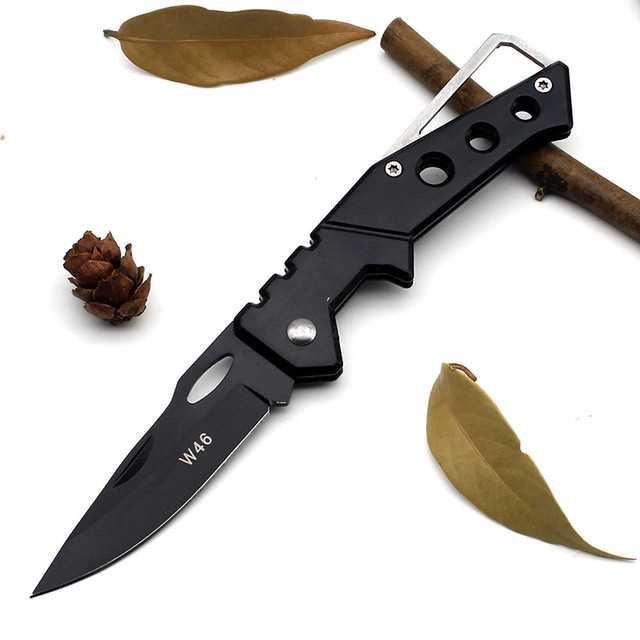 Gambar Pisau Saku Lipat Mini Serbaguna Portable Knife Survival Outdoor - Hitam dari conngallery undefined Tokopedia