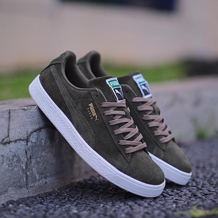 Gambar SEPATU PUMA ORI SUEDE GREEN ARMY SIZE 40-44 NEW ORIGINAL SNEAKERS - 41 dari FOOTWEAROUTFIT undefined Tokopedia