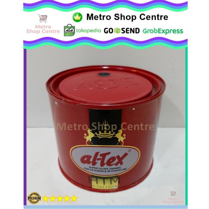 Gambar Altex(Al-Tex)-Cat Minyak Besi Kayu Black(Hitam) Glossy 1/2Kg (500Gram) dari Metro Shop Centre undefined Tokopedia