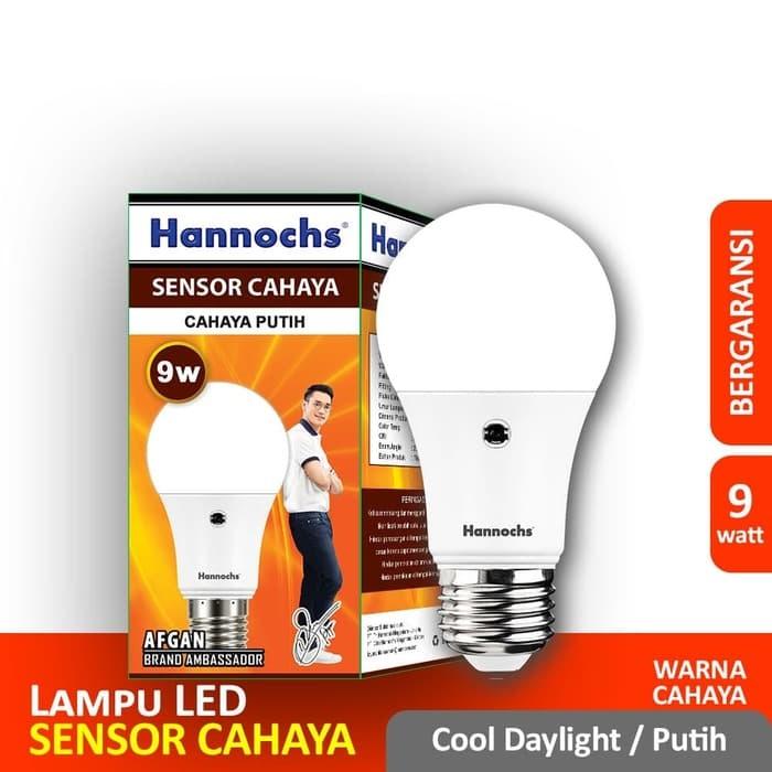 Gambar Light Sensor LED Bulb / Hannochs Lampu Sensor Cahaya 9W - Putih dari Home and Lights Store undefined Tokopedia