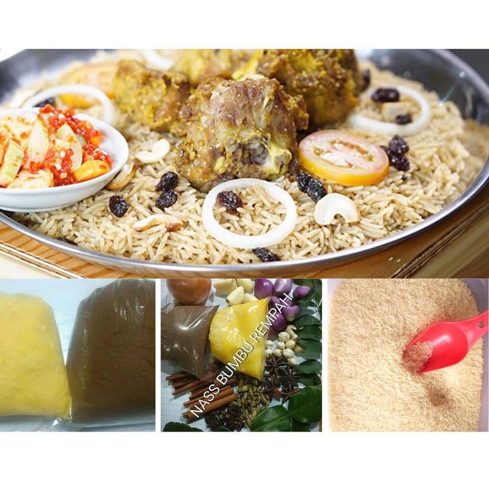 Gambar Baru! paket lengkap bumbu nasi kebuli dan beras Basmati 500gr dari NASS BUMBU REMPAH undefined Tokopedia