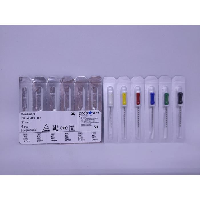 Jual Jual File Endo K-Reamers File 21, 25, 28 mm Endostar (1 pack = 6 ...