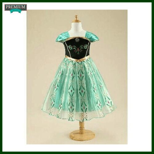 Jual Dress Baju Anna Frozen Hijau 